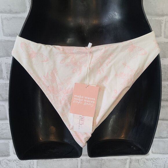 Dippin Daisys Seashore Pink Butterfly Bikini Bottom NEW Swim Beach Large - Picture 3 of 8